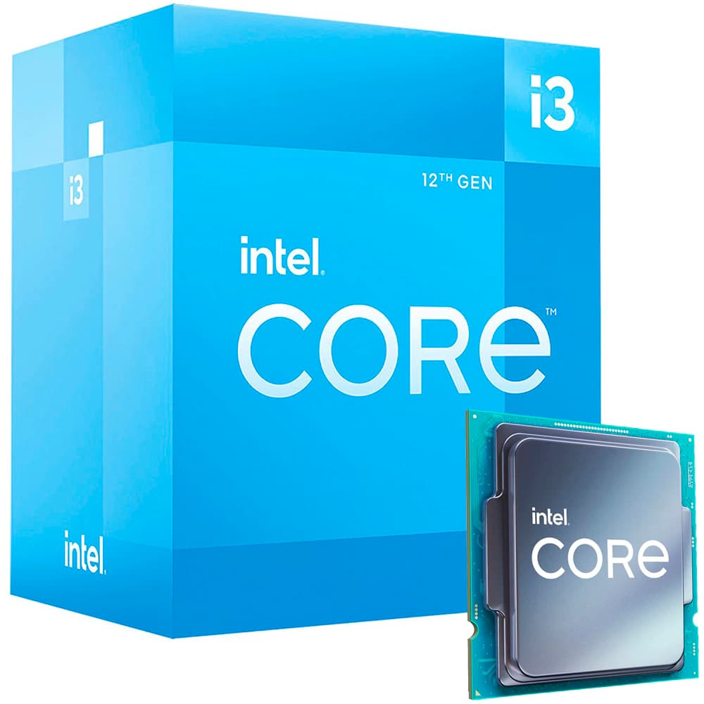 Processador Intel Core I3-12100, 4 Core 8 Threads, Alder Lake 12ª Geração, Cache 12mb, 3.3ghz, (4.3ghz Max. Turbo), Lga 1700 Uhd Graphics 730 - BX8071512100