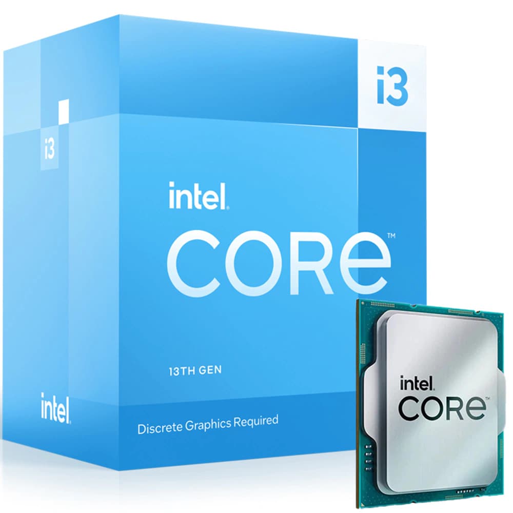 Processador Intel Core I3-13100f, 4 Cores 8 Threads, Raptor Lake 13ª Geração, Cache 12mb, 3.4ghz, (4.5ghz Max. Turbo), Lga 1700 - BX8071513100F