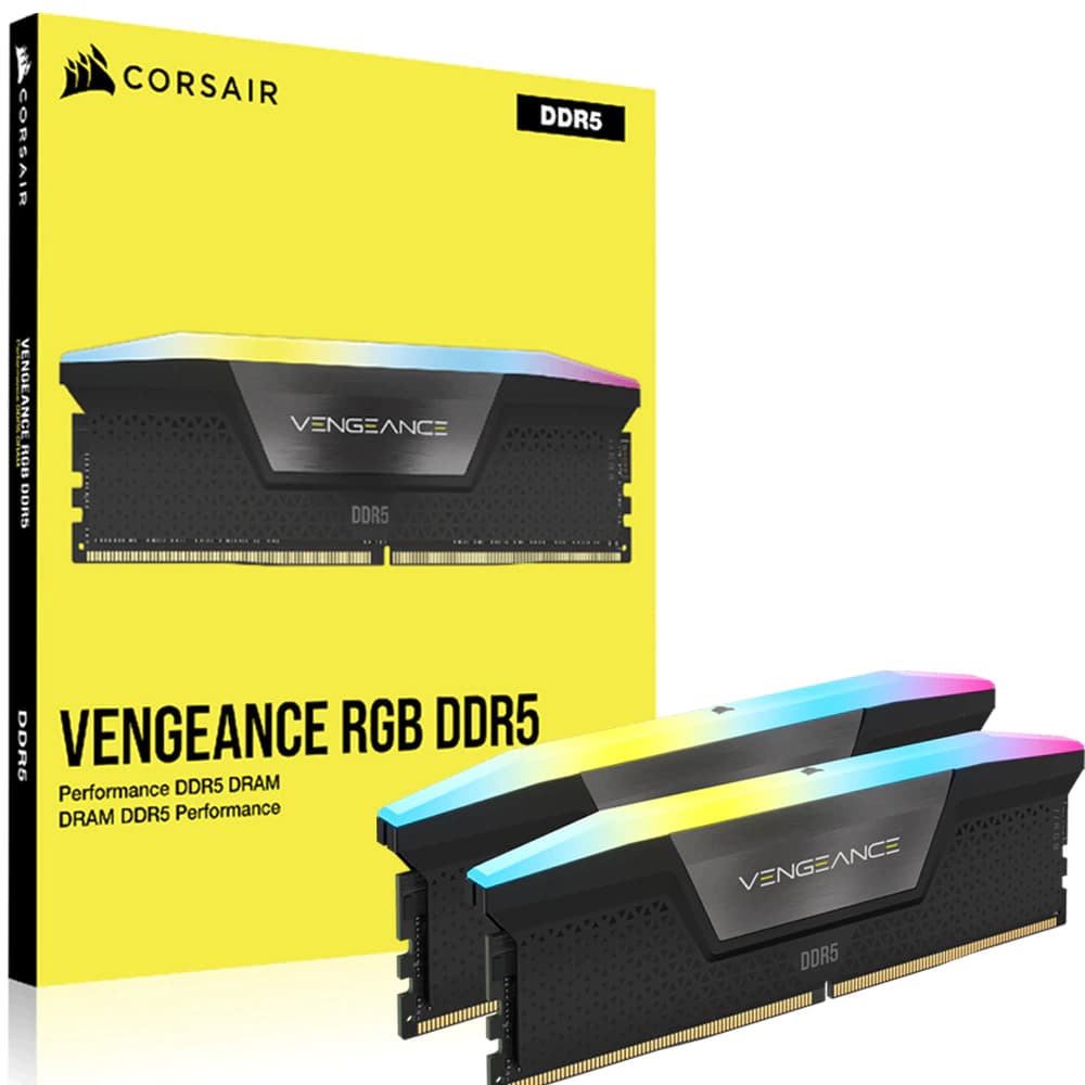Memória Gamer Corsair Vengeance Rgb Ddr5 2 X 32gb Cl40 6000mhz
