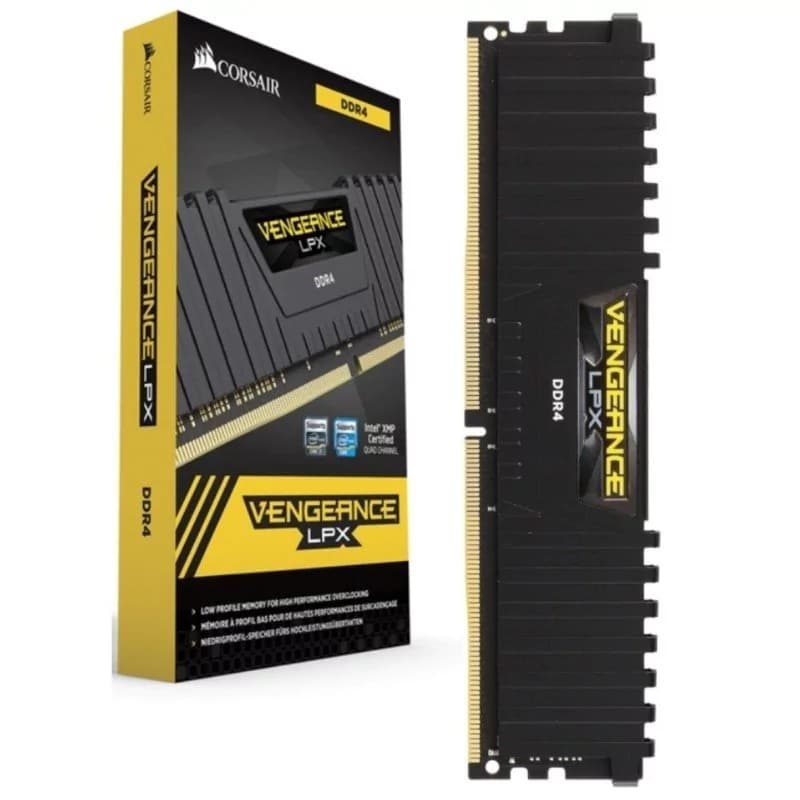 Memória Gamer Corsair Vengeance Lpx Preta Ddriv 16gb Cl16 3000mhz
