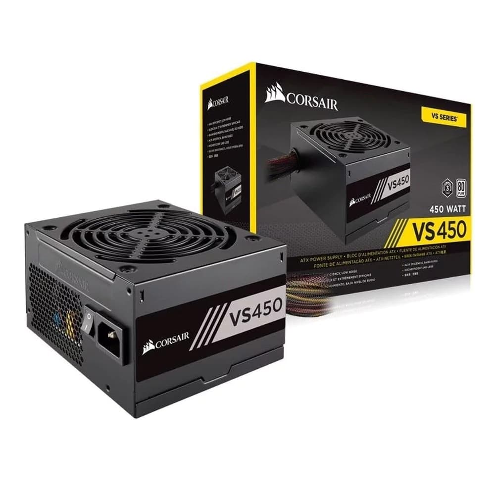 Fonte Real Corsair Vs450 80 Plus White - CP-9020170-BR
