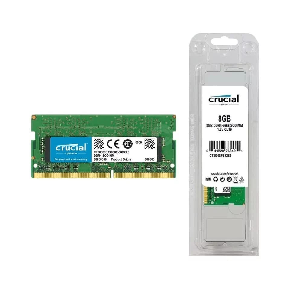 Memória Crucial Value So-Dimm Ddriv 8gb 2666mhz - CT8G4SFS8266