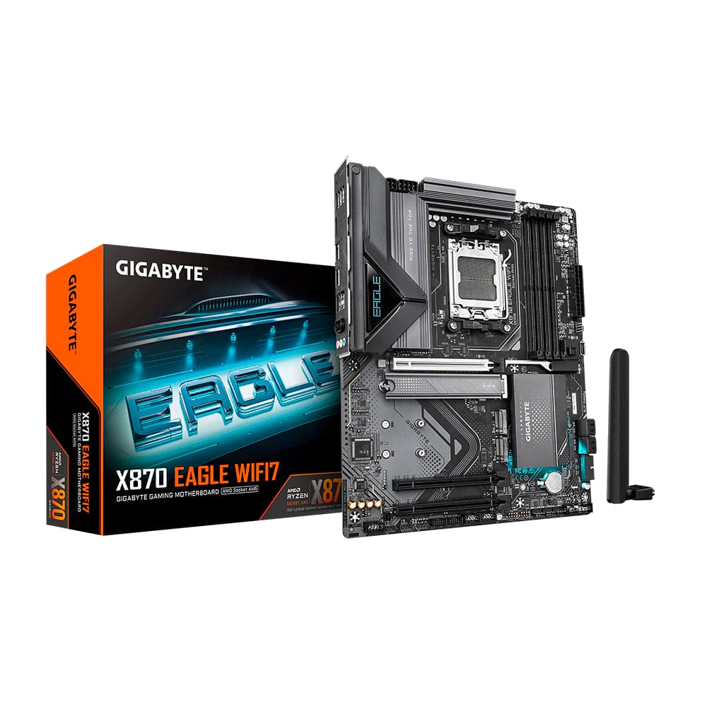 Placa Mãe Gigabyte Eagle Wifi7 X870, Amd Socket Am5 Atx, 4xddr5, Usb Tipo C, M.2, Rede Realtek 2.5gbe, Wi-Fi 7, Hdmi