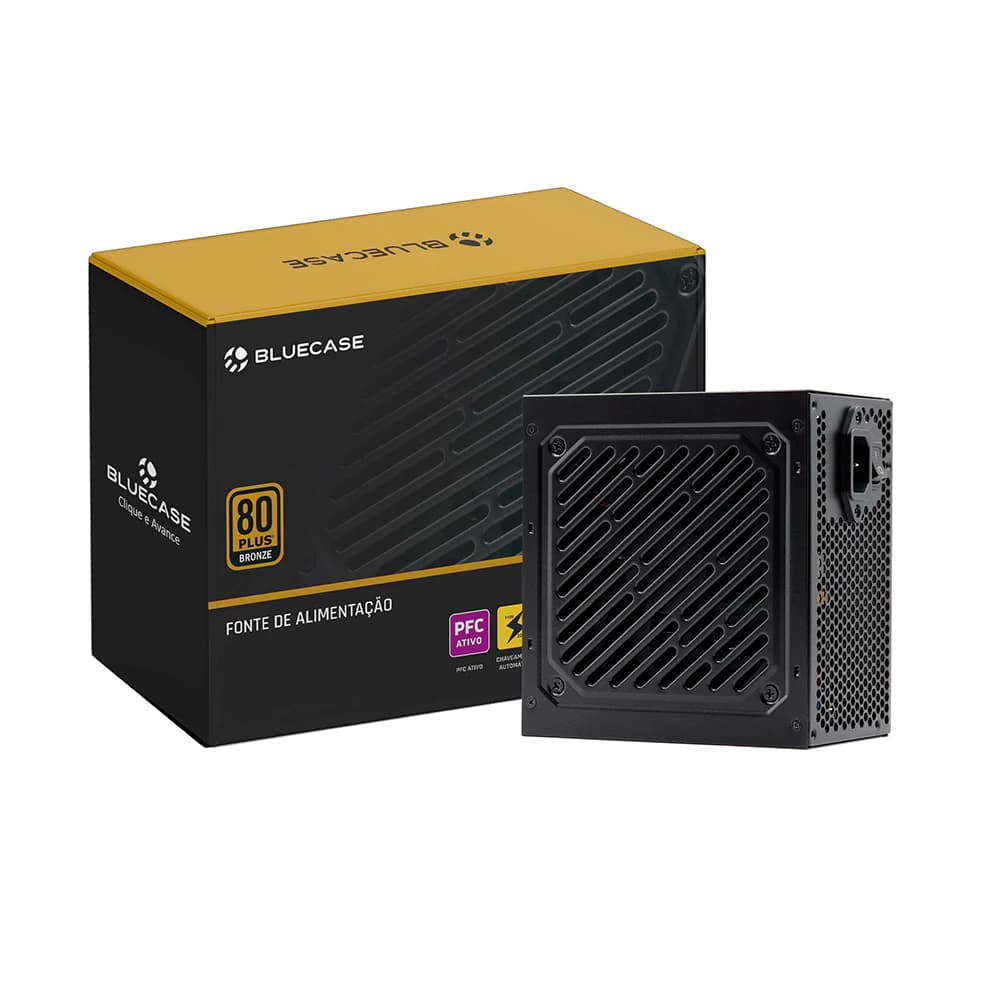 Fonte Real Bluecase 650 Preta 80 Plus Bronze - ES-RGB650W