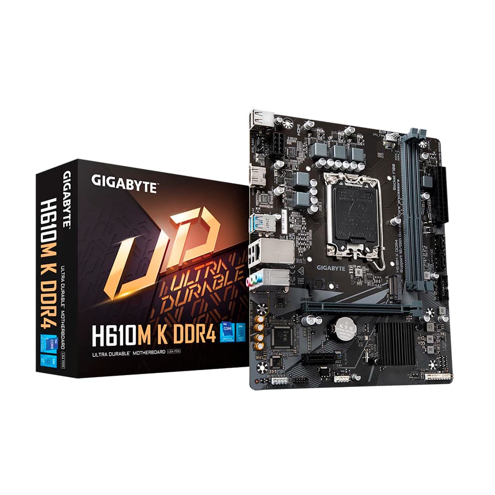 Placa Mãe Gigabyte H610m K Ddr4, Intel Lga 1700 Matx, 2xddr4, Usb 3.0, Hdmi