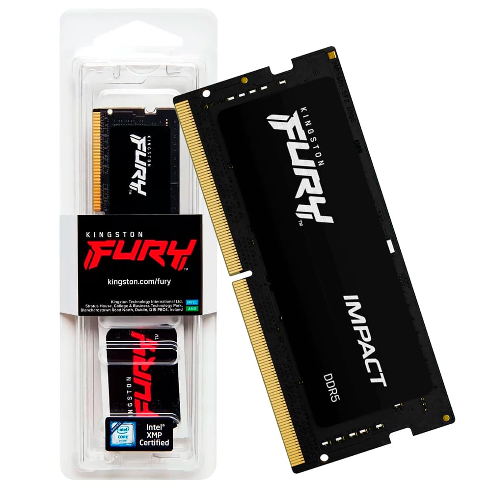Memória Gamer Kingston Fury Impact So-Dimm Ddr5 8gb Cl38 4800mhz - KF548S38IB-8