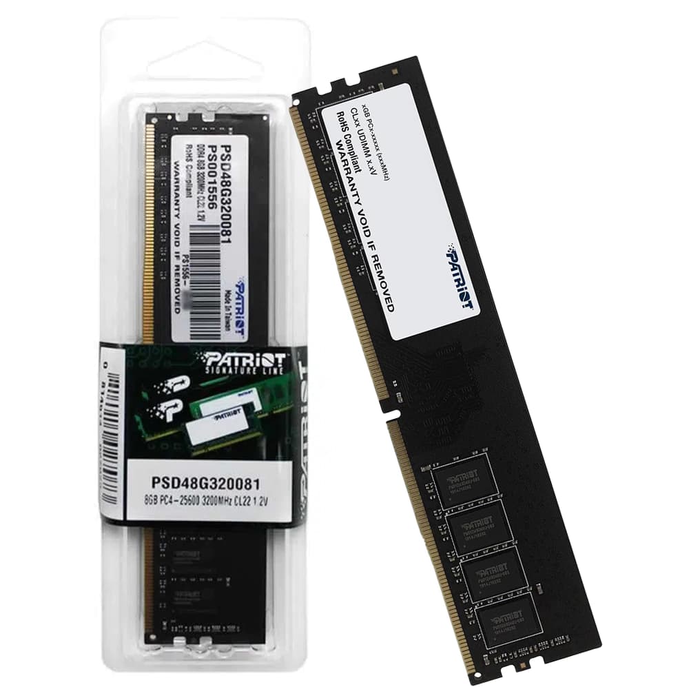 Memória Patriot Signature Line Value Ddriv 8gb Cl22 3200mhz - PSD48G320081