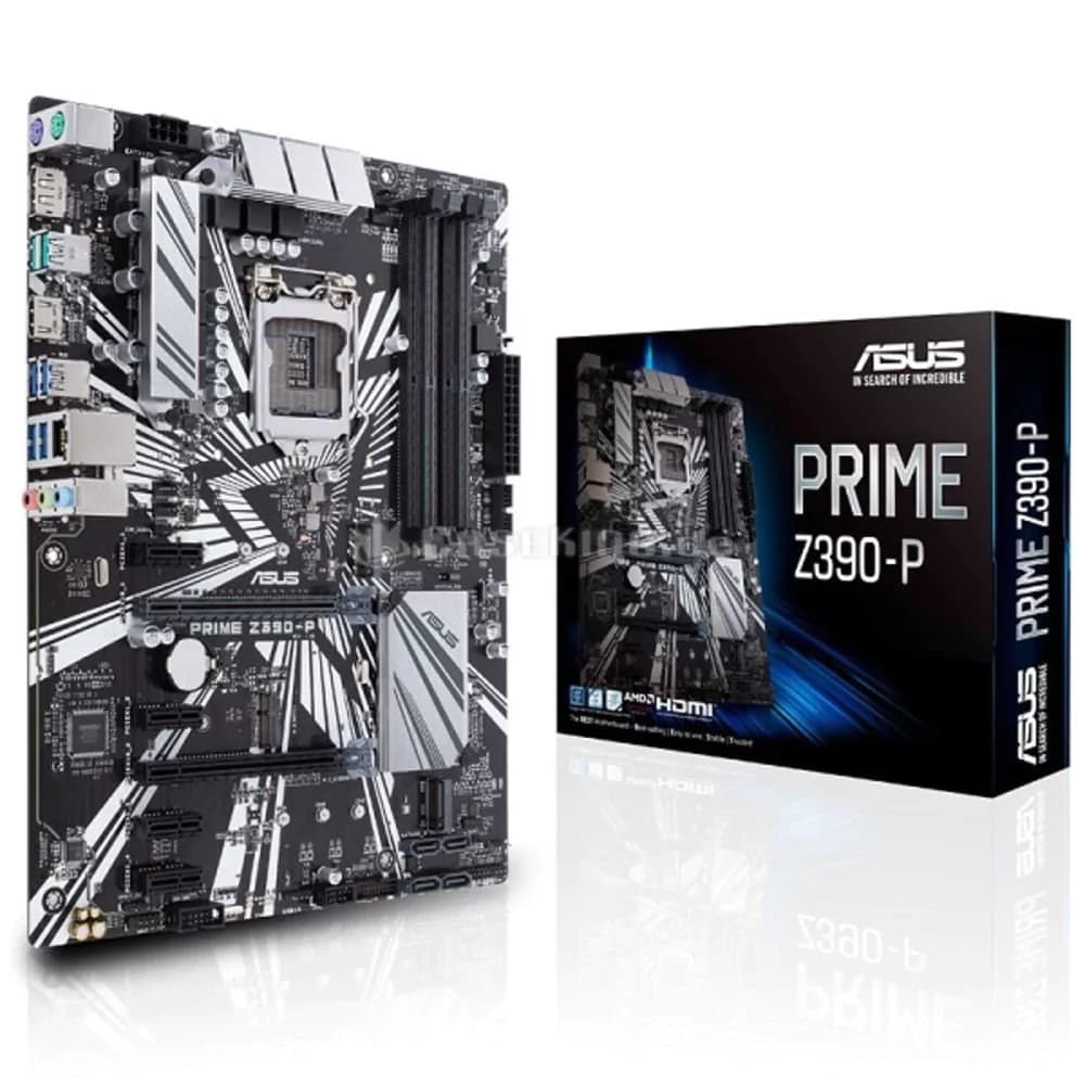Placa Mãe Asus Prime Z390-P, Intel Lga 1151 Atx, 4xddr4, 2-M.2, Usb 3.1 Tipo A, Rede Realtek, Aura Sync, Cfx, Dp