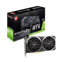 MSI GeForce RTX 3060 VENTUS 2X 12G OC, LHR, 12GB, GDDR6, DLSS, Ray Tracing (912-V397-664)