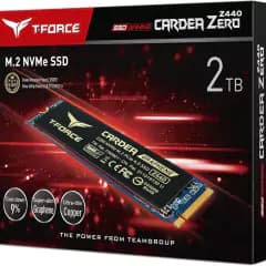 SSD TEAMGROUP T-Force CARDEA Z440, 2TB, SLC Cache, 3D TLC NAND, Phison E16, M.2 NVMe, Leitura: 5000Mb/s e Gravação: 4400Mb/s (TM8FP7002T0C311)