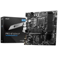 MSI PRO B760M-P DDR5 ProSeries, LGA 1700, PCIe 4.0, M.2, Gbps LAN, USB 3.2 Gen2, mATX (911-7E02-030)
