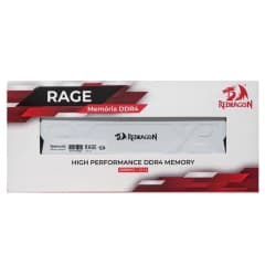 Memória Redragon Rage DDR4 , 16GB, 3200Mhz, CL16, Branca (GM-712)