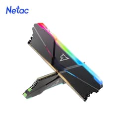 Netac Shadow RGB 16GB (2 x 8Gig) DDR4 3600 Mhz, CL18, Preta (NSREU1BD4163600NC8DP)