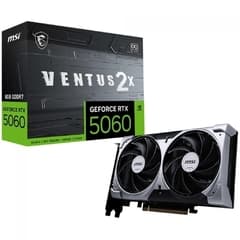 MSI NVIDIA GeForce RTX 5060 Ventus 2X OC, 8GB, GDDR7, DLSS, Ray Tracing (912-V537-017)