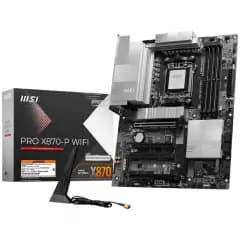 MSI PRO X870-P WiFi, AMD, AM5, DDR5, ATX, Chipset X870, Wi-Fi 7 e Bluetooth 5.4, Preto (911-7E47-001)