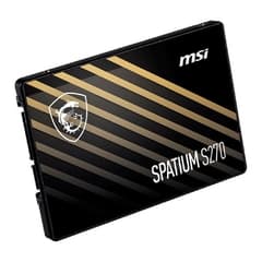 SSD MSI Spatium S270, 240GB, 2.5, SATA III 6GB/S, Leitura 500MB/S, Gravação 400MB/S (SPATIUM-S270-240G)