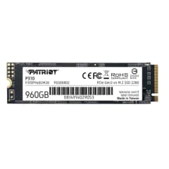SSD Patriot P310, 960GB, M.2 2280 PCIE, Leitura até 2100 MB/s, Gravação até 1800 MB/s (P310P960GM28)