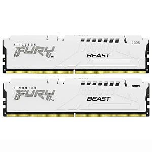 Memória Kingston Fury Beast 32GB 2x16GB DDR5 6000MHz CL40 White - KF560C40BWK2-32