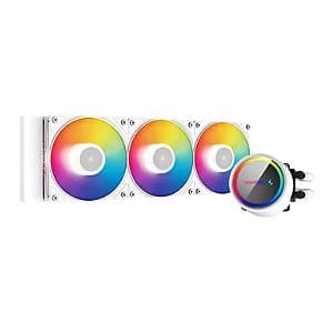 Water Cooler DeepCool Gammaxx L360 ARGB White 360mm - DP-H12CF-GL360-ARGB-WH