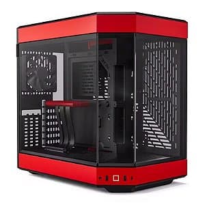 Gabinete Gamer HYTE Y60 Black/Red Mid Tower Com 3 fans - CS-HYTE-Y60-BR