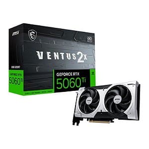 Placa de Vídeo MSI GeForce RTX 5060 TI Ventus 2x OC Plus 8GB 128 BITS - 912-V536-023