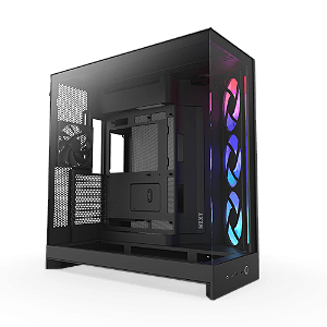 Gabinete NZXT H9 Flow RGB Dual Chamber Vidro Temperado Preto - CM-H92FB-R1