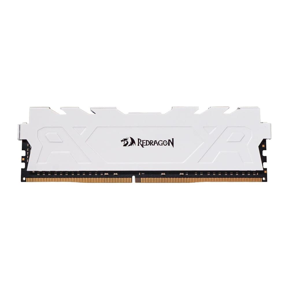 Memória 8GB DDR4 3200MHz Redragon Rage - Dissipador Branco - CL16 - GM-711