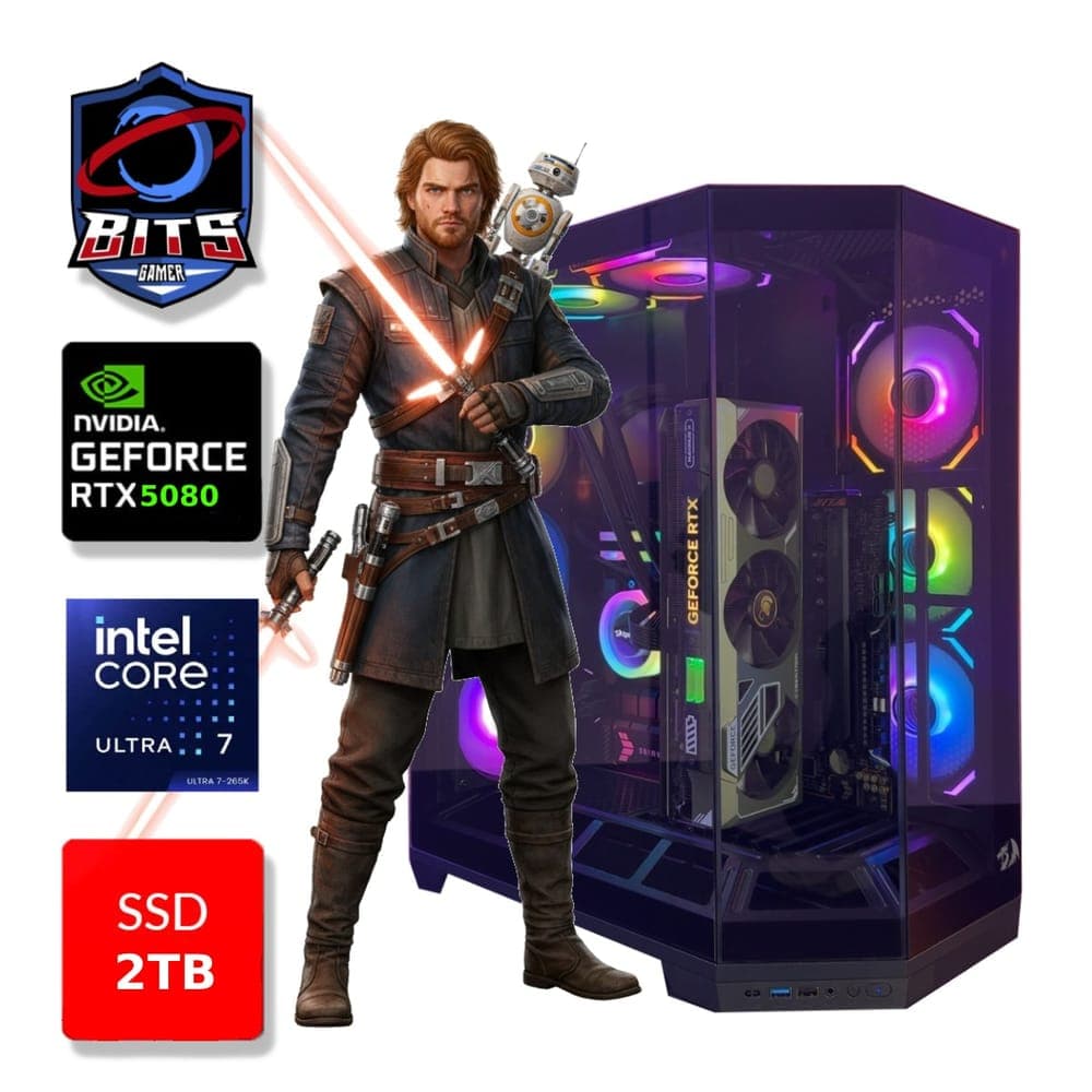 PC Gamer Bits Vortex 2026 - Intel Ultra 7 265KF, 64GB, SSD 2TB NVMe, Vídeo GeForce RTX 5080 16GB - Windows 11 Professional