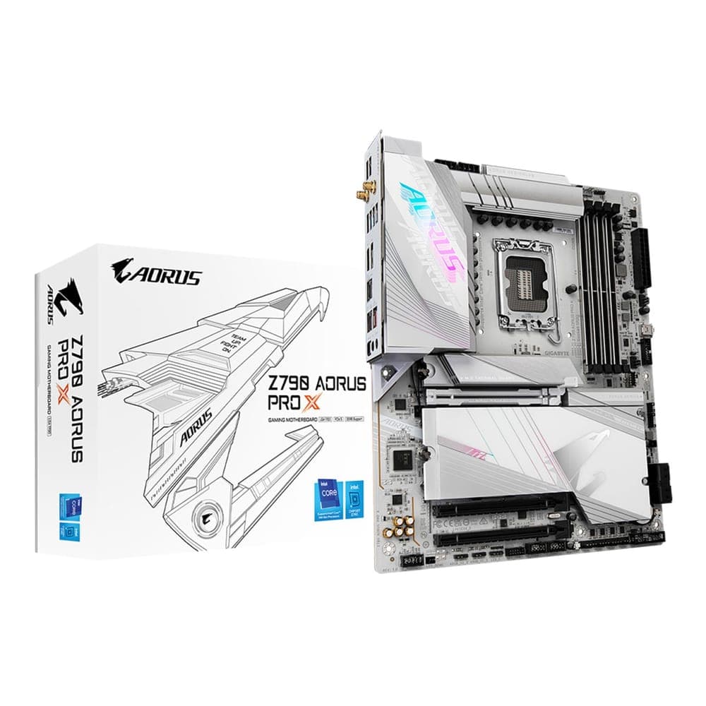 Placa Mãe Gigabyte Z790 AORUS PRO X - (LGA 1700 - DDR5 8266 O.C) Chipset Z790 - Wi-Fi 7 - 5GbE LAN - 5x Slot M.2 - ATX