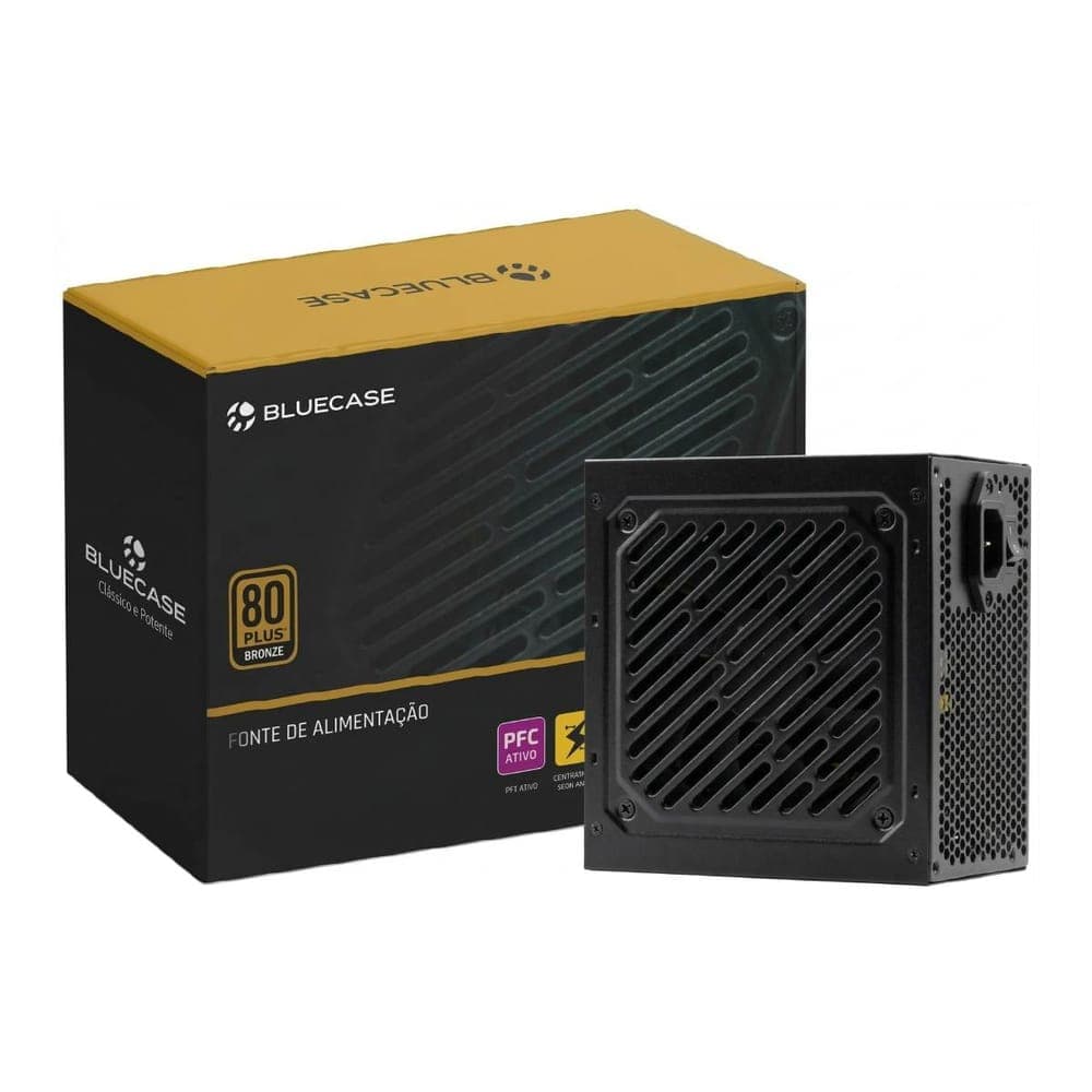 Fonte 400W Bluecase TR2 S Series - PFC Ativo - 80 PLUS® Bronze - BLU400R-82E