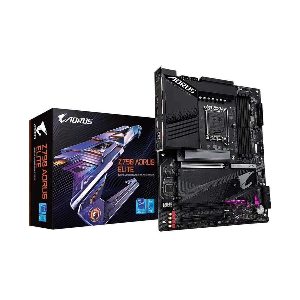 Placa Mãe Gigabyte Z790 AORUS ELITE - (LGA 1700 - DDR5 7600 O.C) Chipset Z790 - 4x Slot M.2 - USB 3.2 - 2.5GbE LAN - ATX
