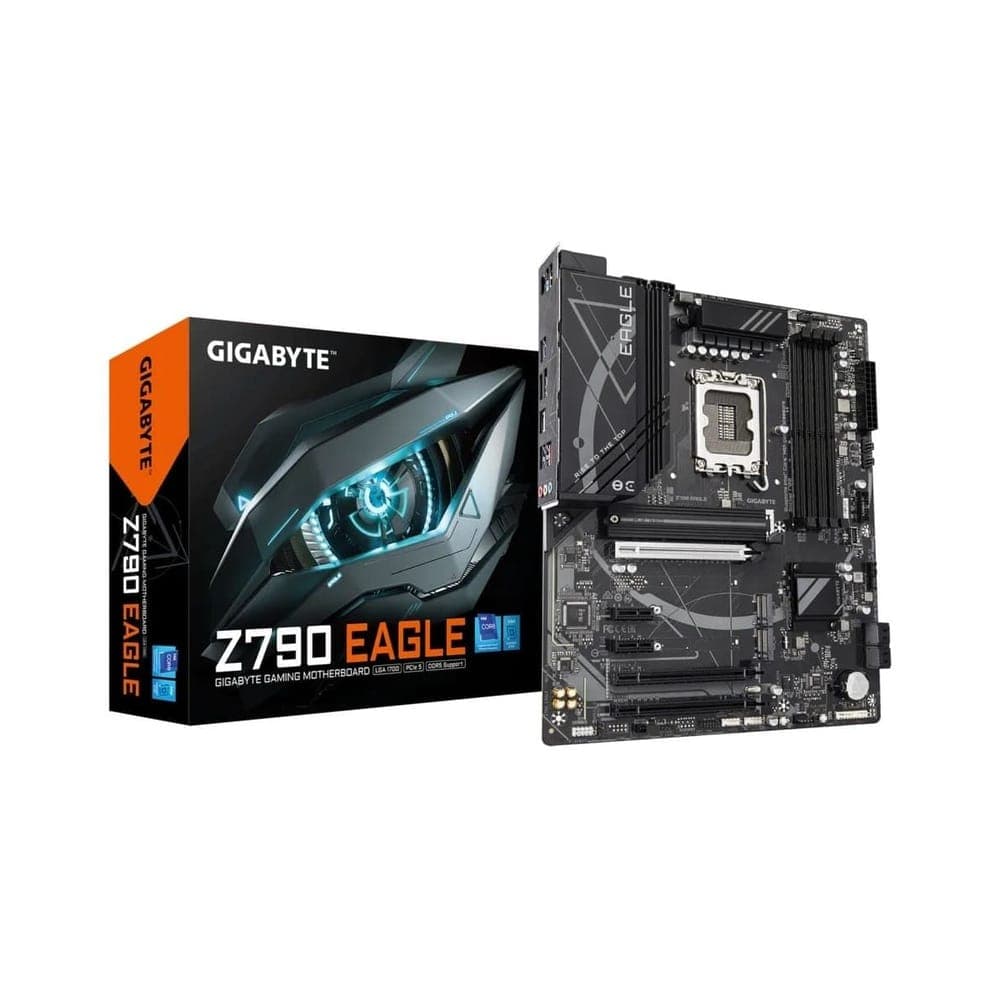 Placa Mãe Gigabyte Z790 Eagle (LGA 1700 - DDR5 7600 O.C) - Chipset Z790 - USB 3.2 - 3 x Slot M.2 - 2.5GbE LAN - ATX