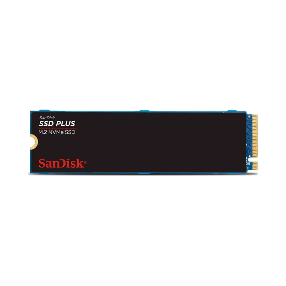 SSD M.2 500GB Sandisk Plus - NVMe - Leitura 2400MB/s Gravação 1500MB/s - SDSSDA3N-500G-G26