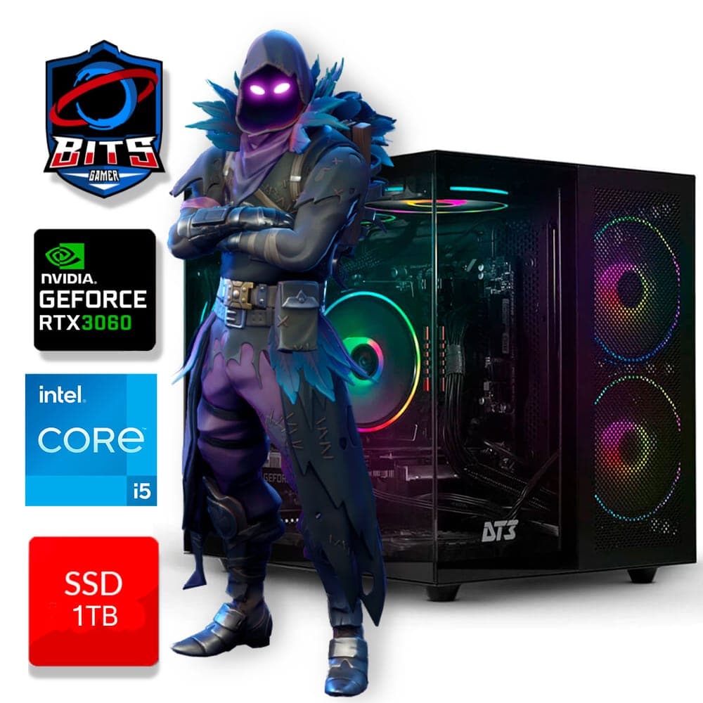 PC Gamer Bits 2025 - Intel i5 14400F, 16GB, SSD 1TB NVMe, Video GeForce RTX 3060 12GB, Windows 11 Professional