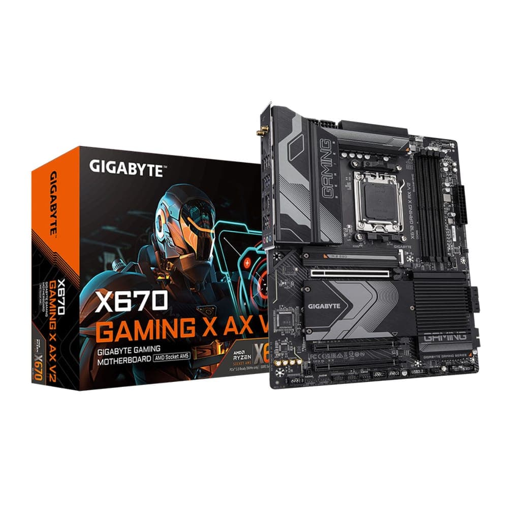 Placa Mãe Gigabyte X670 Gaming X AX V2 (AM5 - DDR5) - Chipset AMD X670 - USB 3.2 - Slot M.2 - ATX