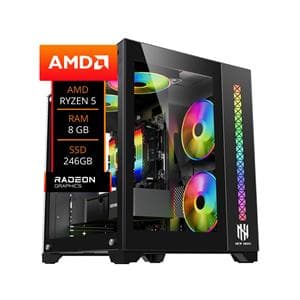 PC Gamer Yon Ryzen 5 4600G , 8GB DDR4 , SSD 240GB , Radeon Vega , Fonte 650W , Gabinete RGB