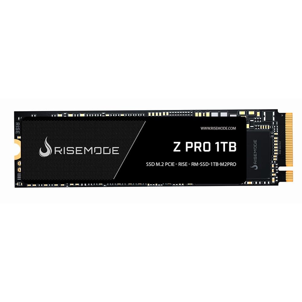 SSD Rise Mode Gamer M.2 Z Series Pro 1TB M.2, NVMe, Gen3, Leitura 3500MB/s e Gravação 2600MB/s - RM-SSD-1TB-M2PRO
