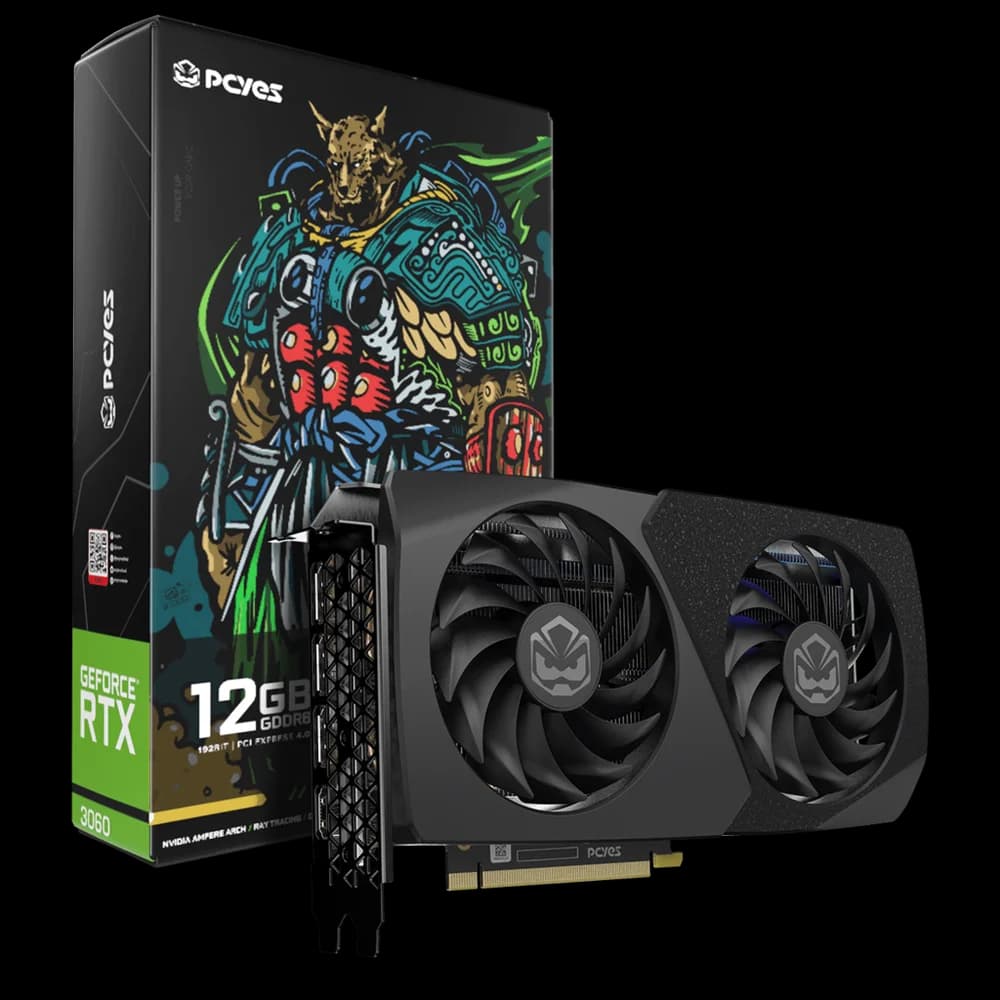 Placa De Video RTX 3060 12gb Ddr6 192bits PCyes Projeto Edge