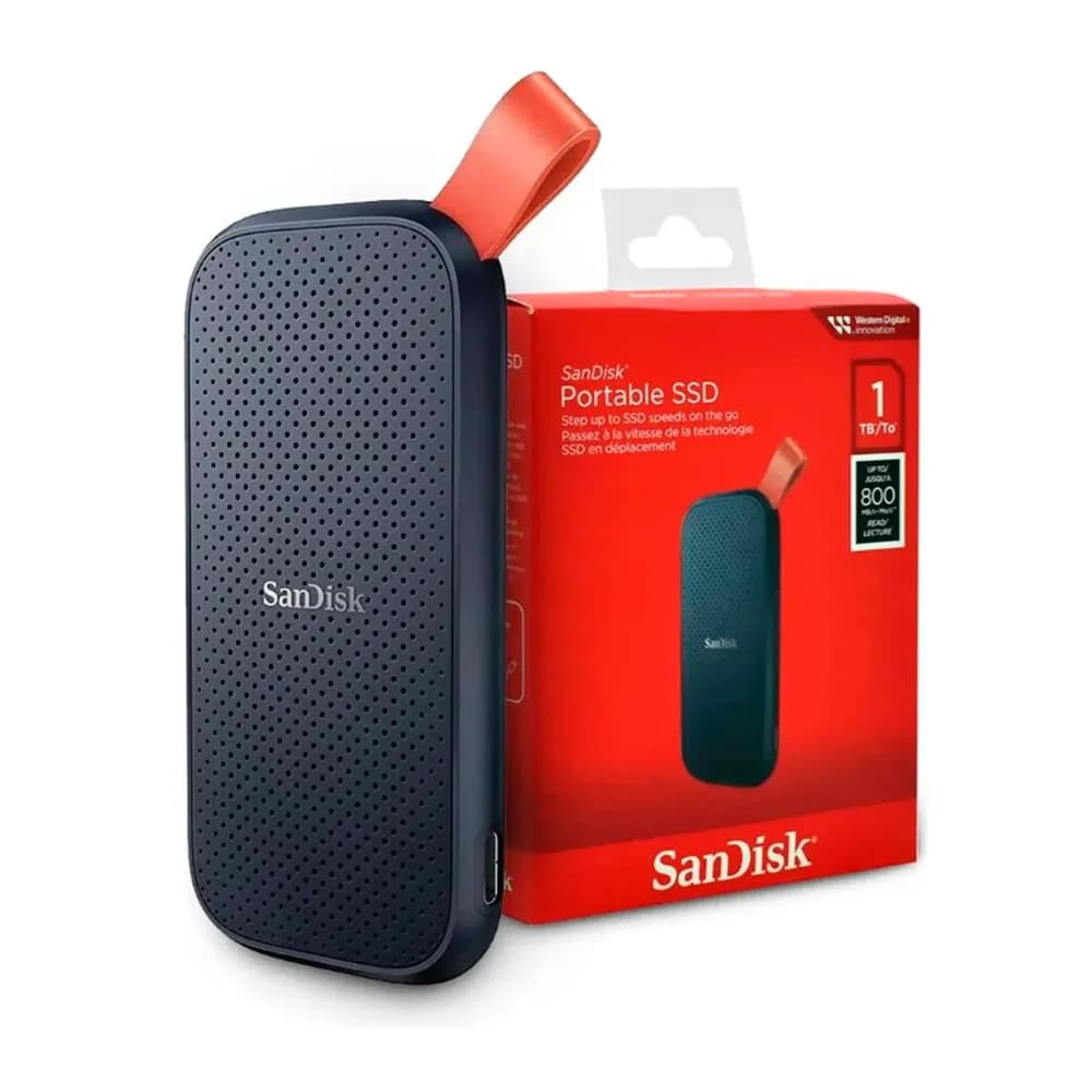 SSD. Externo 1TB Usb Tipo C 3.2 800mb/s Leit Preto E Laranja Sdssde30-1t00-g26 Sandisk