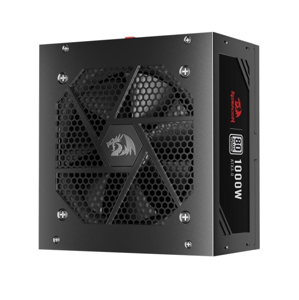 FONTE 1000W 80 PLUS PLATIUM REDRAGON, ATX 3.0, FULL-MODULAR, BLACK - GC-PS017