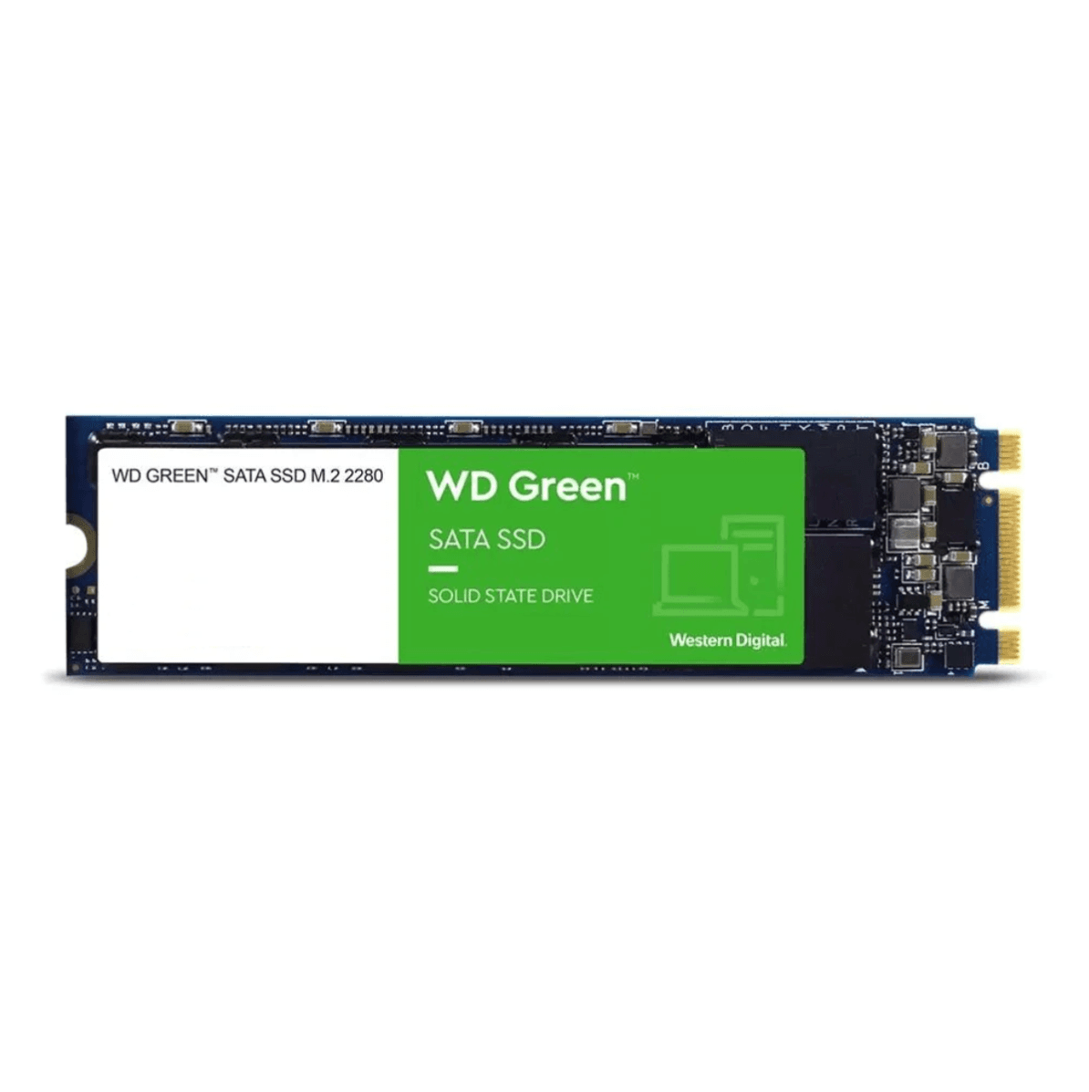 NVME 480GB WD GREEN, M.2 2280, SATA III 6GB/S, LEIT 545MB/S - WDS480G3G0B