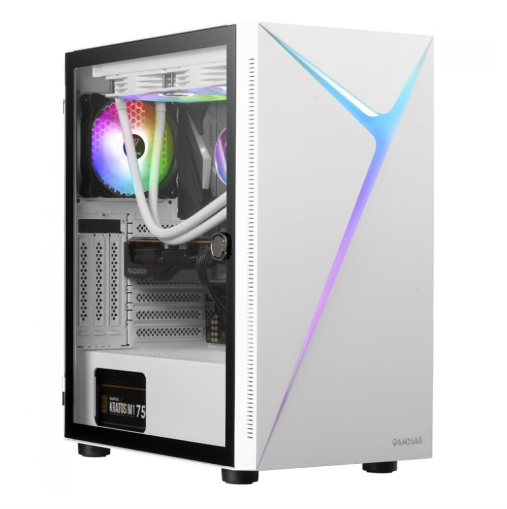 PC GAMER AMD RYZEN 7 5800X - 2 X 16GB DDR4 - NVME 1TB - RTX 5060 8GB - WT 240MM - 750W 80P - WF/BLT