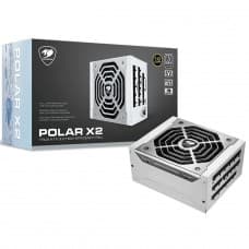 Fonte Cougar Polar X2, 1200W, 80 Plus Platinum, Cybenetics, PCIE Gen 5.0, Full Modular, White, CGR PRX2-1