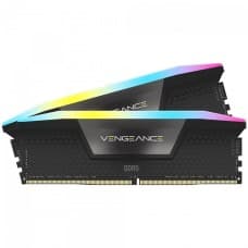 Memória DDR5 Corsair Vengeance RGB, 16GB (2x8GB), 5200MHz, Preto, CMH16GX5M2B5200C40
