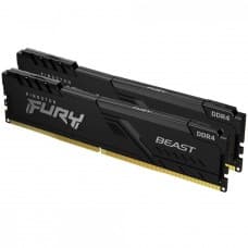 Memória DDR4 Kingston Fury Beast, 16GB (2x8GB), 3200Mhz,Black, KF432C16BBK2/16