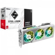 Placa de Vídeo ASRock AMD Radeon RX 9070 XT Steel Legend, 16GB, GDDR6, FSR, Ray Tracing, White, 90-GA5DZZ