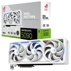 Placa de Vídeo Asus Rog Astral NVIDIA GeForce RTX 5090 White Edition OC, 32GB, GDDR7, DLSS, Ray Tracing,