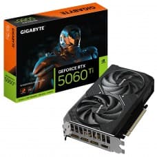 Placa de Vídeo Gigabyte NVIDIA GeForce RTX 5060 Ti Windforce Max OC, 8GB, GDDR7, DLSS, Ray Tracing, GV-N5