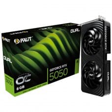 Placa de Vídeo Palit NVIDIA GeForce RTX 5050 Dual OC, 8GB, GDDR6, DLSS, Ray Tracing, NE65050S19P1-GB2070D