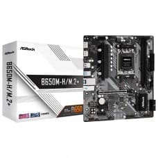Placa Mãe ASRock B650M-H/M.2+, Chipset B650, AMD AM5, mATX, DDR5